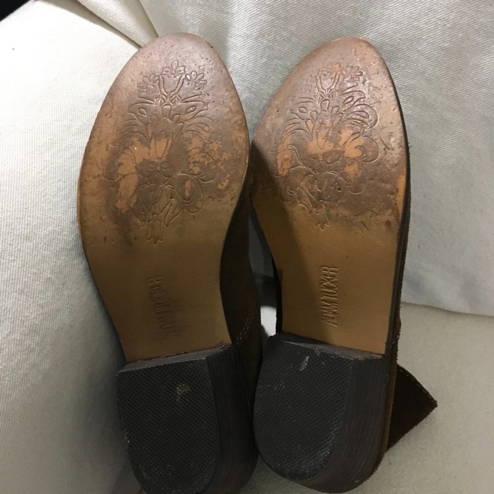 Adam Tucker Brown Suede Ankle Boots Sz 9 - Picture 4 of 7